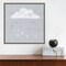 Sweet Dreams IV by Victoria Borges 16-in. W x 16-in. H. Canvas Wall Art Print Framed in Grey